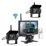 Set Kit 2 Camere Marsarier Wireless si Monitor 7inch IR Viziune nocturna - Night Vision TIR Camion Autobuz Masina, Alimentare Directa