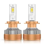 Set 2 becuri LED H7 Premium Aliaj de Aluminiu si Cupru 28000LM 6500K 300W