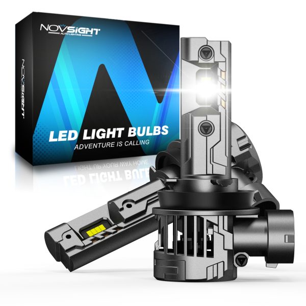 Set 2 Becuri LED H8 H9 H11, Novsight N99, 100W, 24000LM, Plug & Play Fara Cablaj