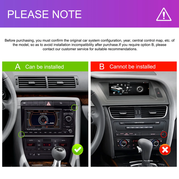 Navigatie Android 13, 2GB RAM 64GB ROM, Ecran tactil de 7 inchi, Android Auto & Carplay, Dedicata pentru Audi A4 B6 S4 RS4 Seat Exeo - imagine 21