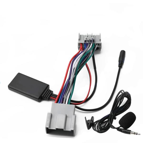 Adaptor Modul Bluetooth AUX IN Handsfree Microfon Volvo S40 V40 V50 V70 S60 S70 S80 C30 C70 XC70 XC90 - imagine 3