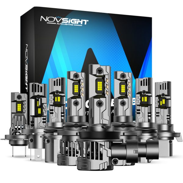 Set 2 Becuri LED H8 H9 H11, Novsight N99, 100W, 24000LM, Plug & Play Fara Cablaj - imagine 18