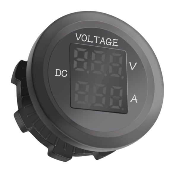 Ampermetru si Voltmetru, Panou digital auto cu afisare numerica volti si amperi, Indicator de voltaj si amperaj LED - imagine 3