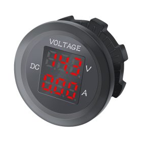 Ampermetru si Voltmetru, Panou digital auto cu afisare numerica volti si amperi, Indicator de voltaj si amperaj LED