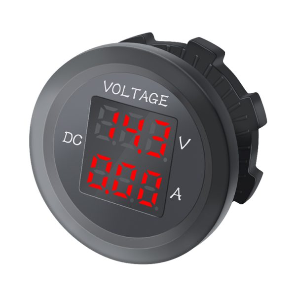 Ampermetru si Voltmetru, Panou digital auto cu afisare numerica volti si amperi, Indicator de voltaj si amperaj LED