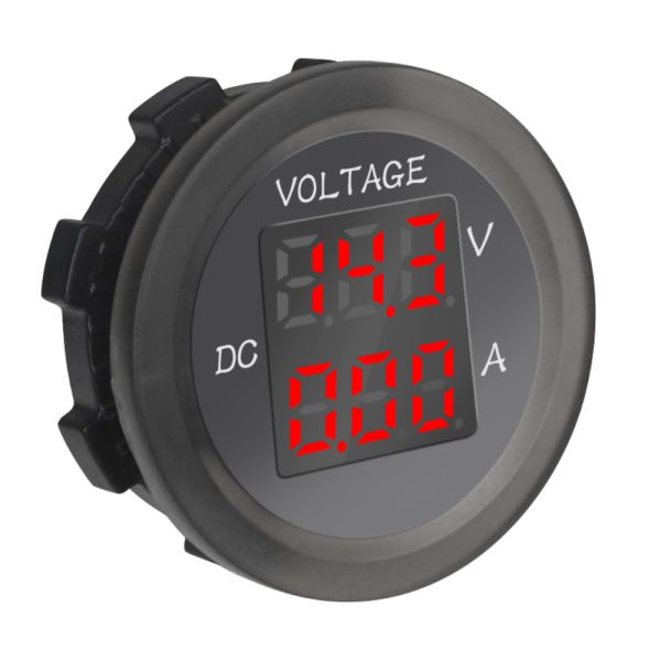 Ampermetru si Voltmetru, Panou digital auto cu afisare numerica volti si amperi, Indicator de voltaj si amperaj LED - imagine 2