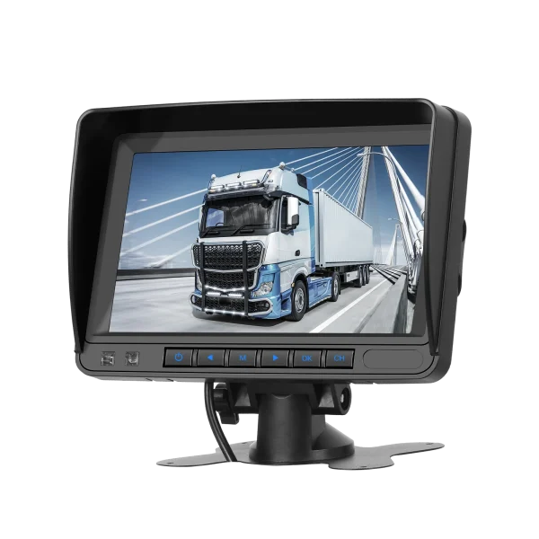 Set Kit Camera Marsarier Wireless cu Încărcare Solară si Monitor HD IPS de 7 inch DVR Integrat pentru TIR, Camion, Autobuz, Utilaje agricole - imagine 8