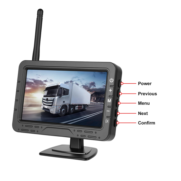 Set Kit Camera Wireless Marsarier pentru Placuta de Inmatriculare si Monitor TN de 4.3 inch, Alimentare Bricheta - imagine 7