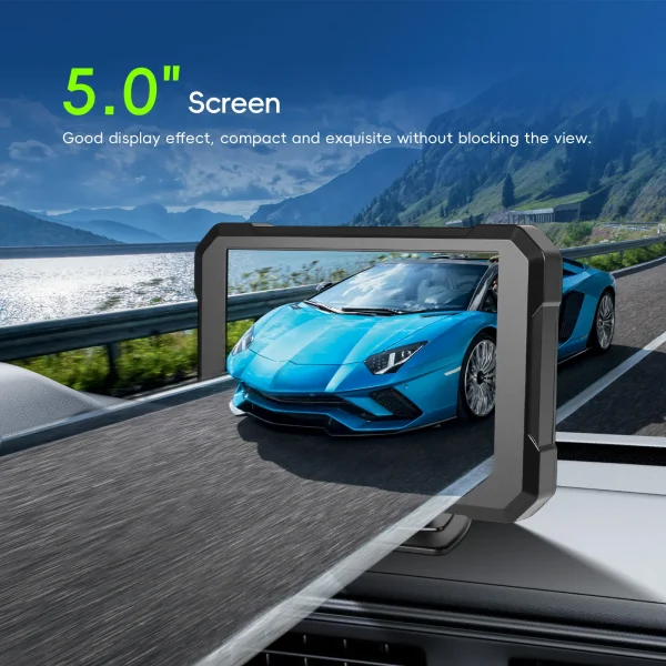 Set Kit Camera Marsarier pentru Placuta de Inmatriculare si Monitor de 5.0 inch, Conexiune FIR 8M, Alimentare Bricheta sau Directa - imagine 7